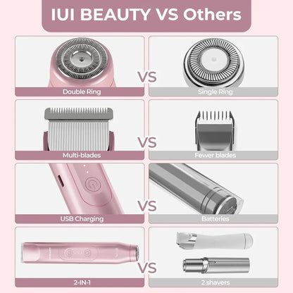 2in1 Painless Bikini Hair Trimmer – Waterproof, Skin-Safe & Rechargeable